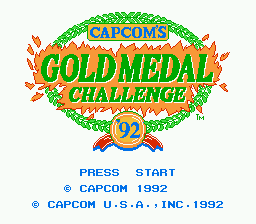 Capcom's Gold Medal Challenge '92 title screenshot